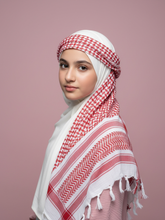 Heritage Shemagh: Red & White Keffiyeh