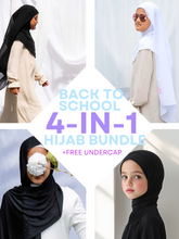 Back-to-School Hijab Bundle – The Everything Set (4-in-1 + Free Undercap)
