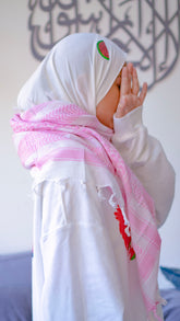 Pink Keffiyeh Scarf by Bubble Girl - BubbleGirl