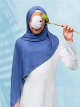 SoftTouch Perfect Fit Hijab in Denim Blue - BubbleGirl