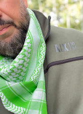 Green and White Keffiyeh