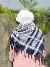 Unity Shemagh: Navy & White Keffiyeh