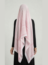 Featherlite Al Quds Elegance Keffiyeh Hijab In Baby Pink