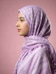 Lilac Keffiyeh Scarf by Bubble Girl