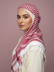 Heritage Shemagh: Red & White Keffiyeh