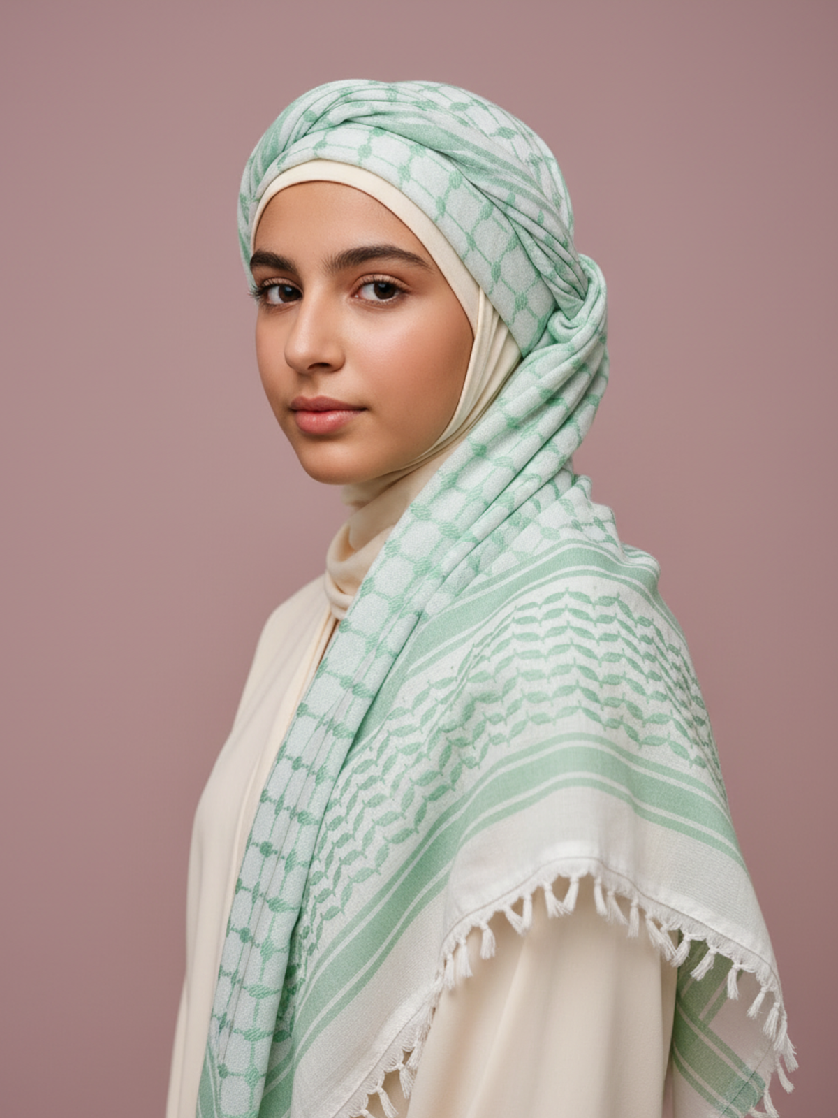 Mint Green Keffiyeh
