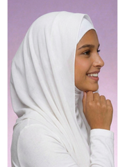 FeatherLite™ Kids EasyWear: Snow Veil Umrah Instant Hijab