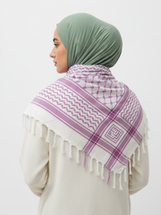 Lilac Keffiyeh Scarf by Bubble Girl