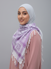 Lilac Keffiyeh Scarf by Bubble Girl