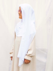 FeatherLite™ Kids EasyWear: Snow Veil Umrah Instant Hijab
