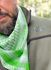 Green and White Keffiyeh