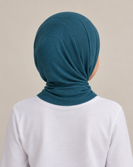 Teal School Sports Hijab for Girls, FitWrap Ocean Candy