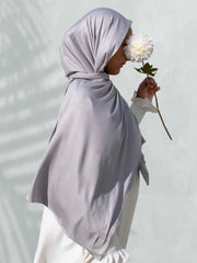 SoftTouch Perfect Fit Hijab in Cinderella Silver - BubbleGirl