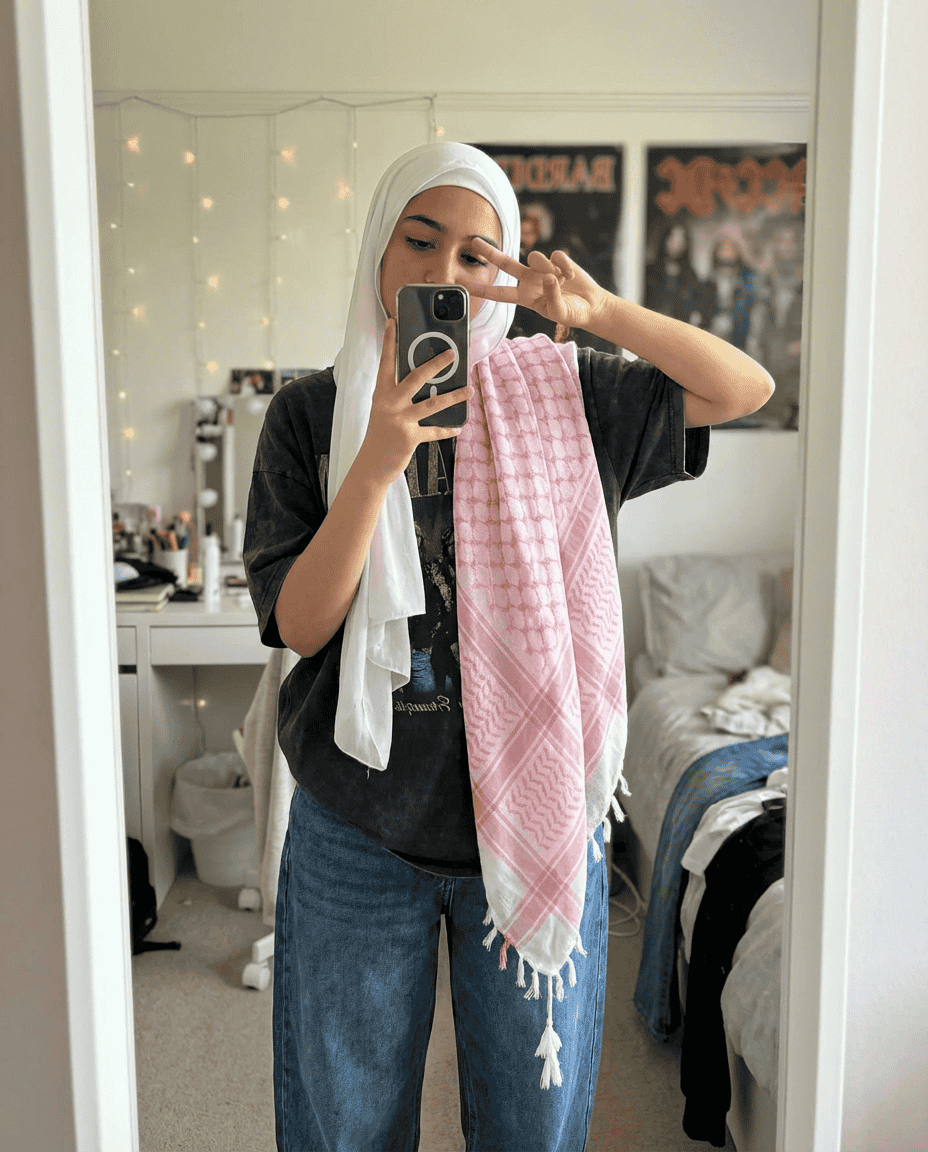 AL Quds Bubble Girl Keffiyeh